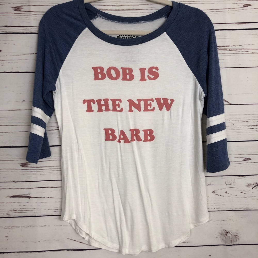 Stranger Things Graphic Tee Burnout Retro Raglan